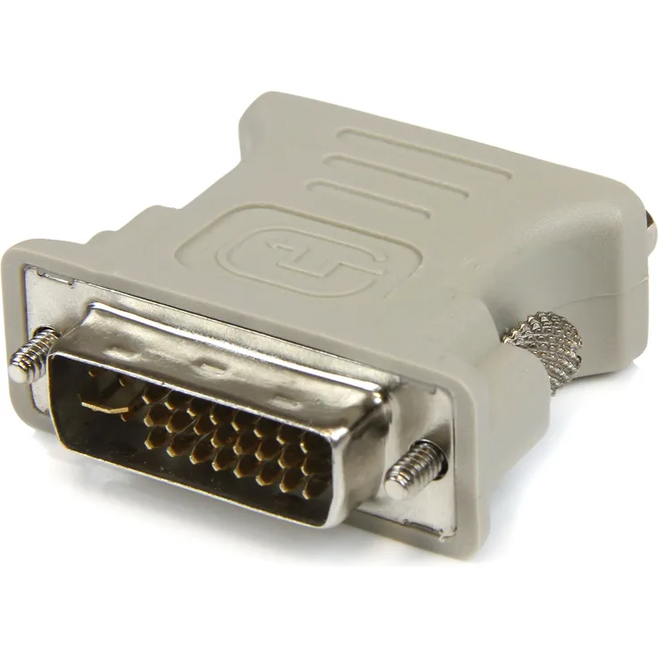 StarTech.com VGA auf DVI Monitor Adapter, St-Bu, Grau, VGA HD15 zu DVI-I Kupplung