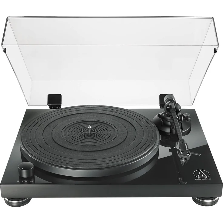 Audio-Technica AT-LPW50PB Manueller Plattenspieler mit Riemenantrieb schwarz – Bild 1