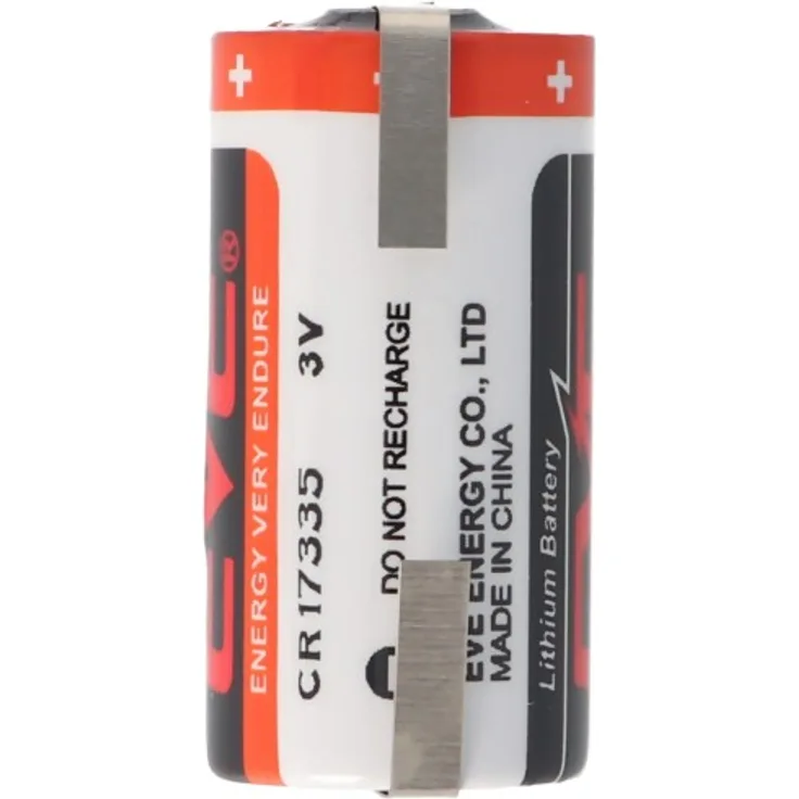EVE CR17335 3V Lithium Batterie mit Lötfahnen oder Lötpaddel auswählbar : mit Lö