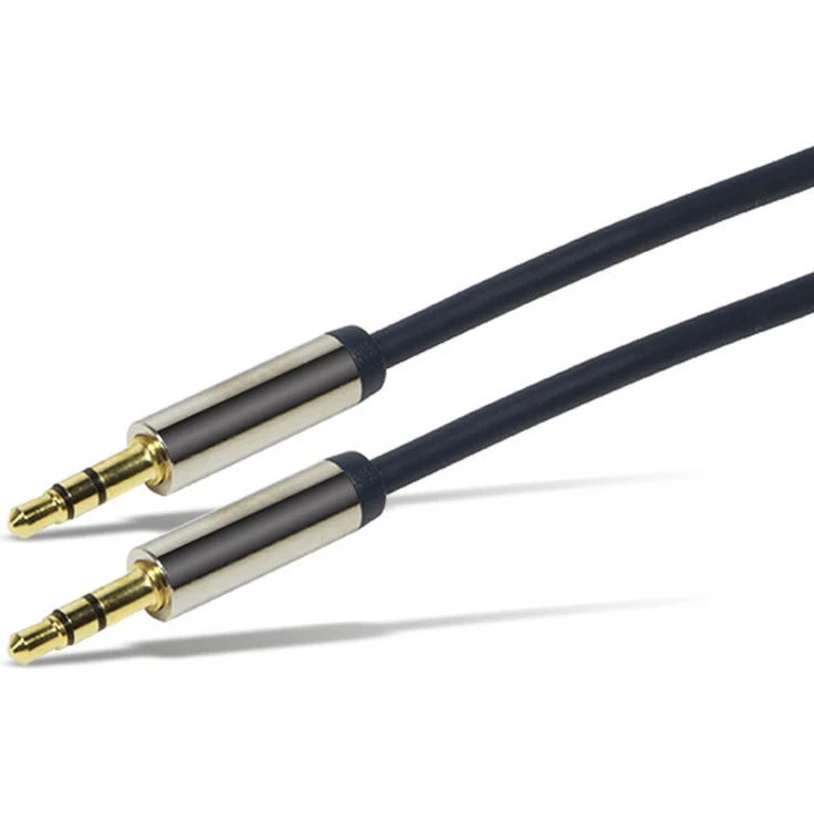 LogiLink Audio Anschlusskabel 3.5 Stereo gerade, 1,00m, dunkelblau