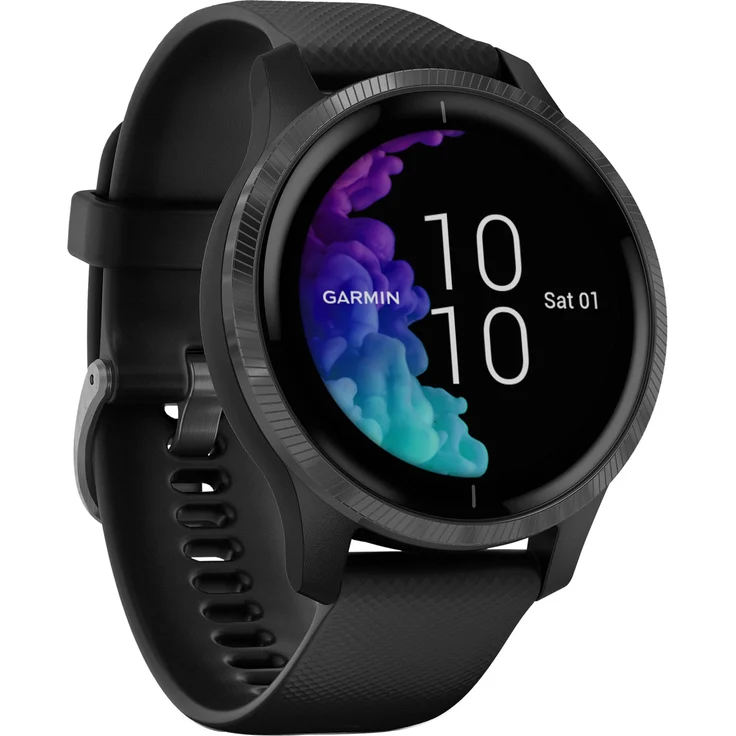 Garmin venu Smartwatch Unisex, Einheitsgröße, Schwarz/Schiefergrau (010-02173-12) – Bild 1