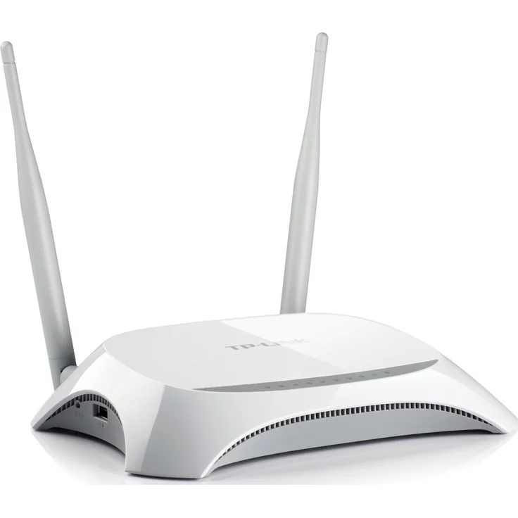TP-Link TL-MR3420 N300 WLAN LTE Desktop Router (300Mbit-s 2,4GHz, 4 10-100Mbit-s LAN-Port, 3G-4G-Router) weiß - grau – Bild 2