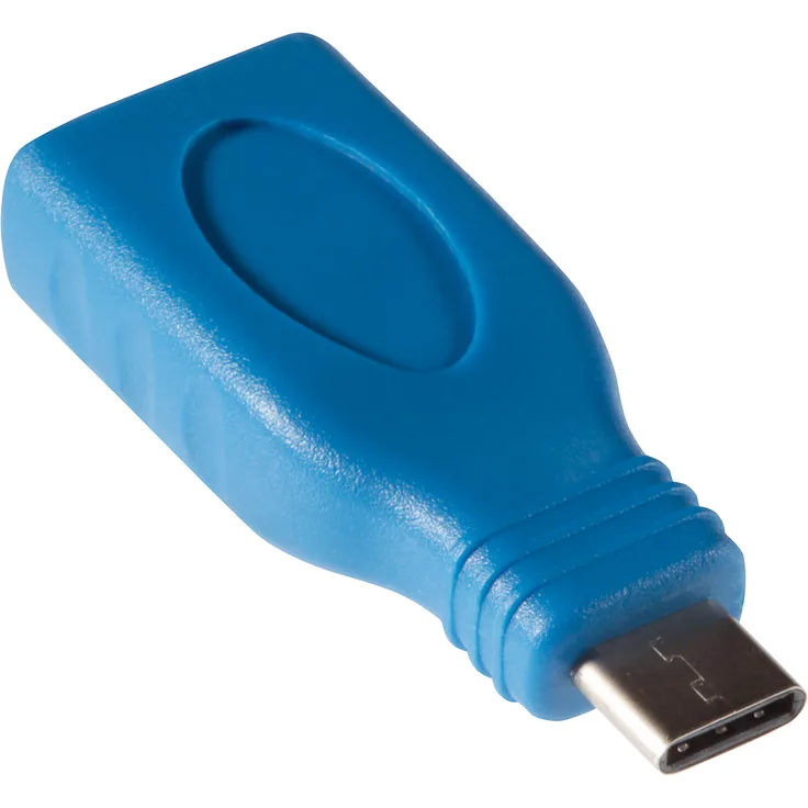 Poppstar USB 3.1 Gen 1 Adapter (3.1 Typ C Stecker auf 3.0 Typ A Buchse) (bis zu 5 Gbit/s), blau