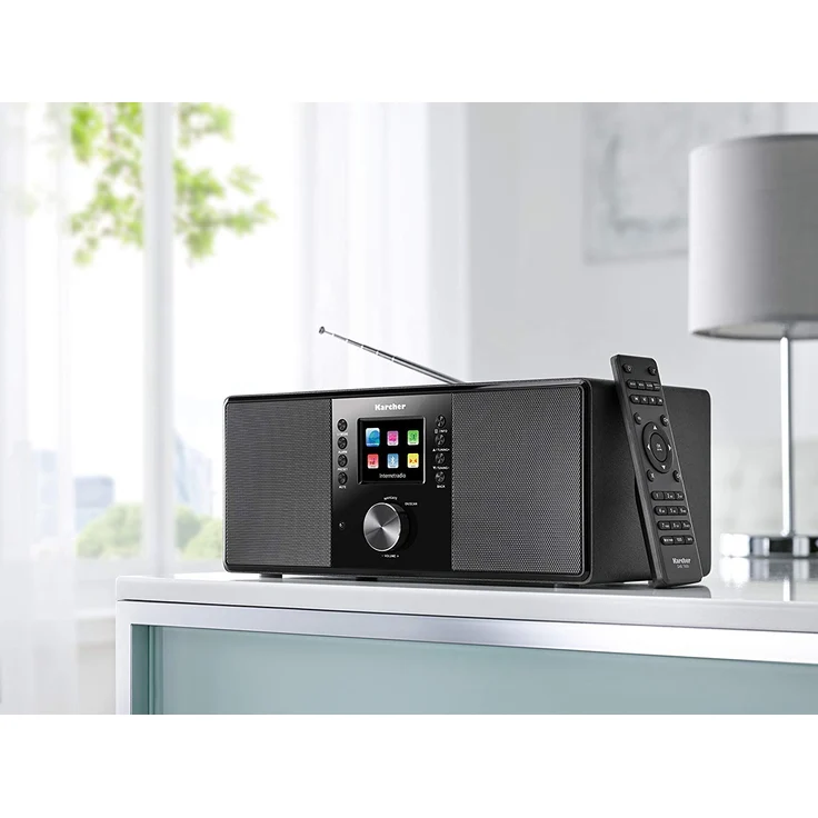 Karcher DAB 7000i Internetradio (DAB+ - UKW-RDS, WLAN & Bluetooth, USB-Anschluss, AUX-IN, Wecker mit Dual-Alarm) schwarz – Bild 5