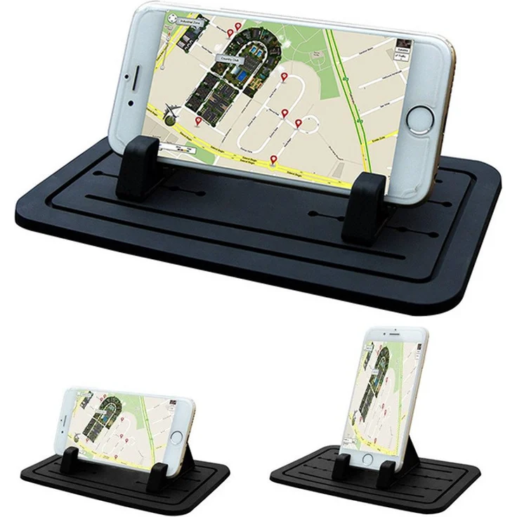 L&P A144 Universal Silikon Handyhalterung Antirutschmatte Auto Anti Rutsch Handy Matte Mehrzweck Haft Pad Haftpad Anti-Rutschmatte Handy Halterung Ständer für Smartphone wie iPhone 7 7 Plus 6s 6 5 4 Samsung Galaxy S7 S6 S5 S4 – Bild 1