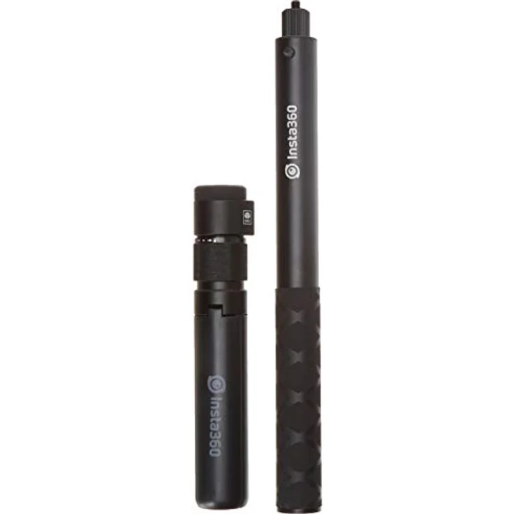 Insta360 Bullet Time Bundle - Kit mit Aluminium Selfie Stick und Zusätzlichem Ergonomischem Griff mit Integriertem Stativ, Kompatibel mit ONE-ONE X - EVO Camcorder, Ausziehbar bis zu 120 cm - Schwarz