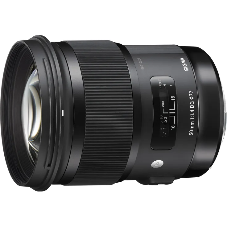 Sigma 50mm F1,4 DG HSM Art Objektiv (77mm Filtergewinde) für Sony A-Objektivbajonett