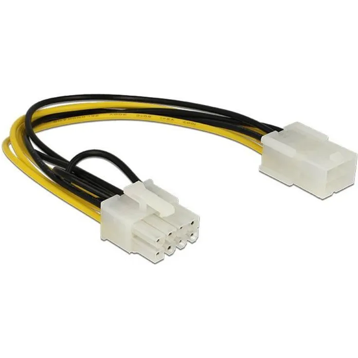 DeLock Kabel Power PCIE 6 Pin Bu > 8 Pin St PCIE