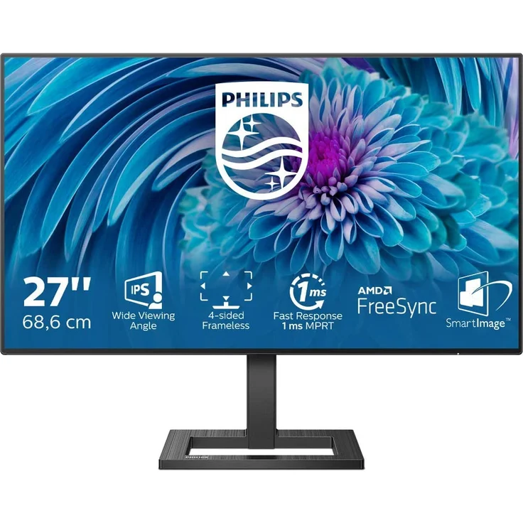 Philips E-line 272E2FA - 27 Zoll, Full HD (1920 x 1080), IPS-Panel, 75Hz, 1ms, 350cd/m² (272E2FA/00) – Bild 1