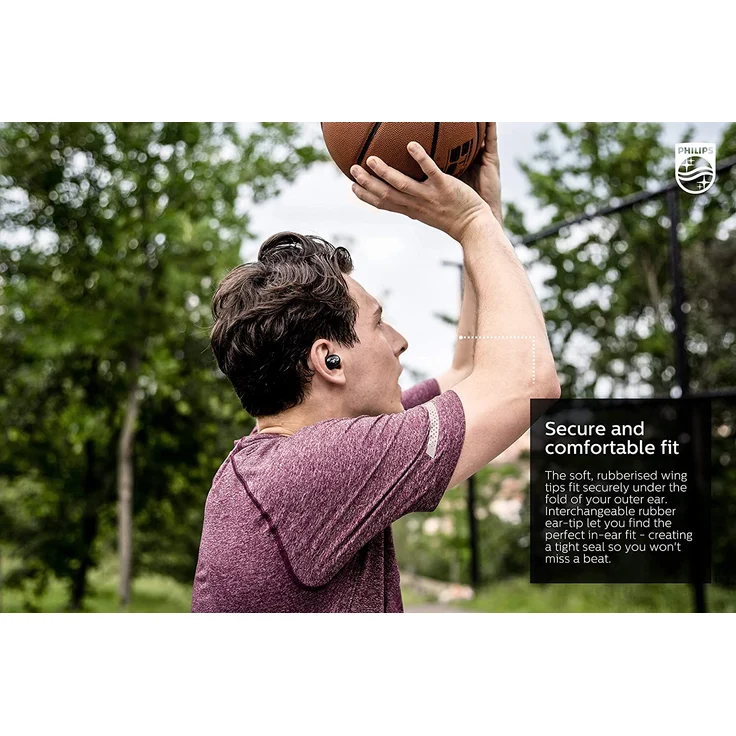 Philips SHB2515BK-10 In-Ear Kopfhörer, mit Bluetooth, Mikrofon, schwarz – Bild 4