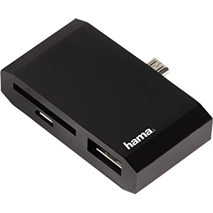 Hama 3in1 Micro-USB OTG Adapter SD USB-Stick Card-Reader Kartenleser Kit für Smartphone Handy Tablet PC