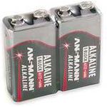 ANSMANN Red Alkaline Batterie 9V E-Block 6LR61 Longlife Alkalibatterie (2er Shrink)