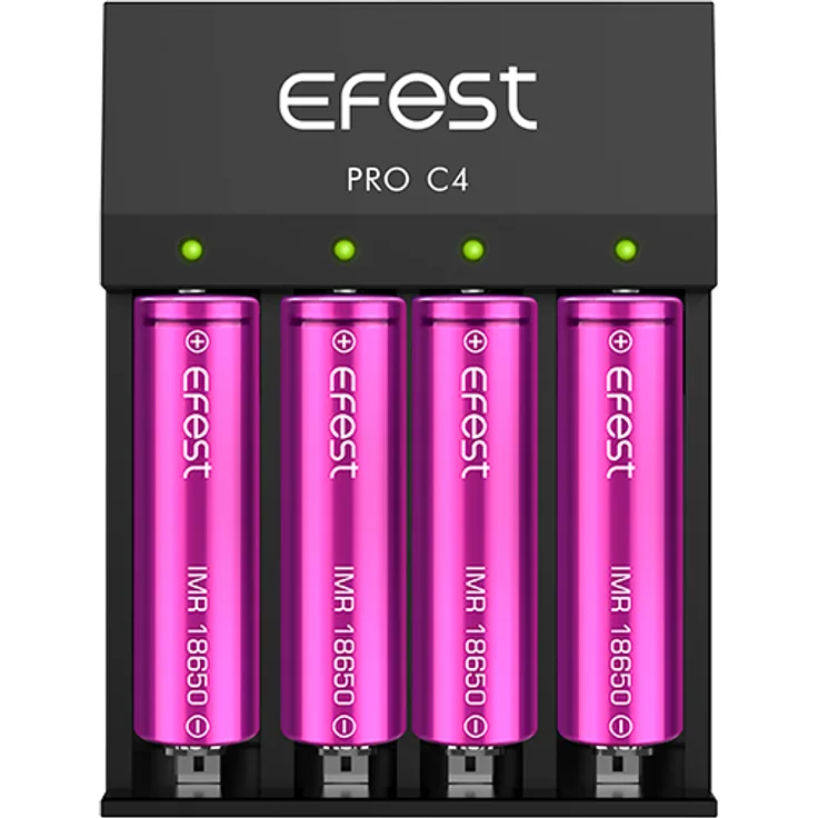 Efest - PRO C4 Smart Charger - Ladegerät für 4x Li-Ion Zellen