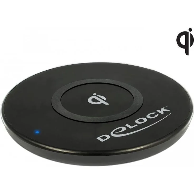 DeLock Mobile Qi kabellose Schnelllade-Station 7,5 + 10 W schwarz