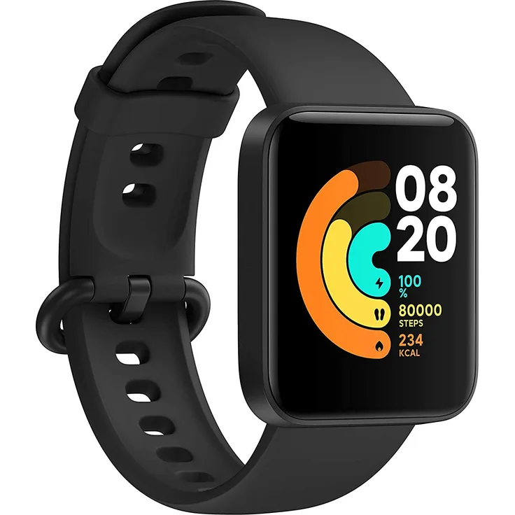 Xiaomi Mi Watch Lite Smartwatch GPS, Unisex, 35x41mm, TPU-Armband, Black
