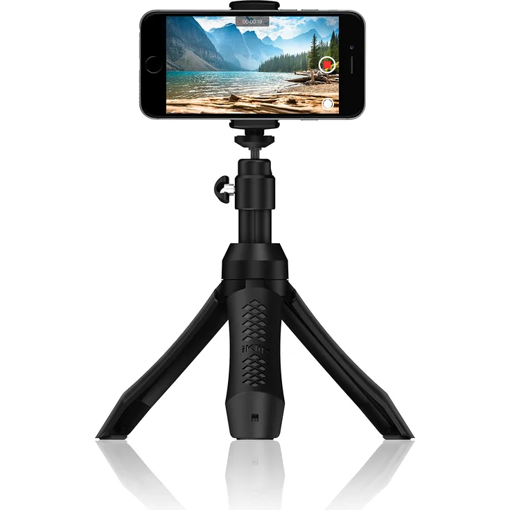 IK Multimedia iKlip Grip Pro Multifunktions Stativ und Selfie Stick mit Fernbedienung für Smartphone und Kamera