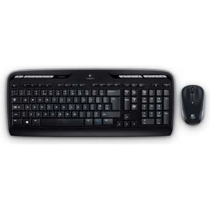 Logitech Wireless Combo MK330 - Tastatur-und-Maus-Set - kabellos - 2.4 GHz - USA International QWERTY - Schwarz (920-003989) – Bild 1