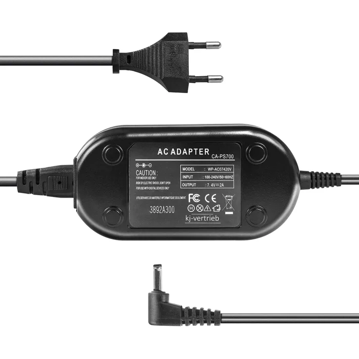 kj-vertrieb Netzteil für Canon CA-PS700 - 7.4V 2A