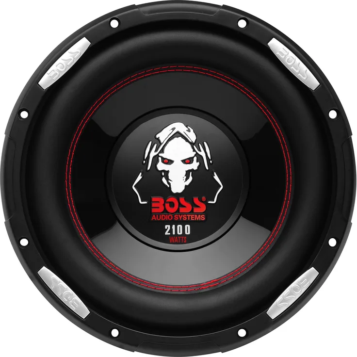 BOSS Audio P106DVC Phantom 10 Zoll Dual Voice Coil 2100 W Subwoofer schwarz Subwoofer - 1050 Watt - schwarz