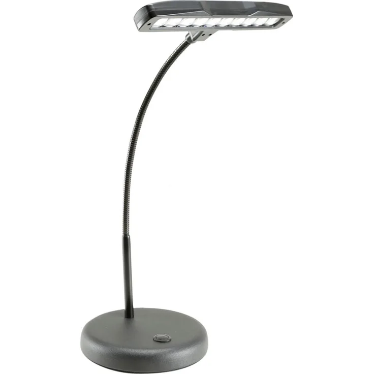 ah Stands SLEDPL10B Adam Hall SLED LED Desktop-Pianoleuchte mit 10 LEDs schwarz 