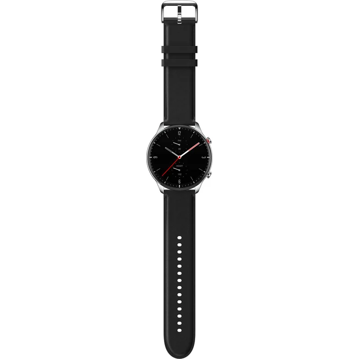Amazfit GTR 2 Classic Smartwatch GPS, Unisex, 46,4mm, Edelstahlgehäuse, Lederarmband, Obsidian Black – Bild 5