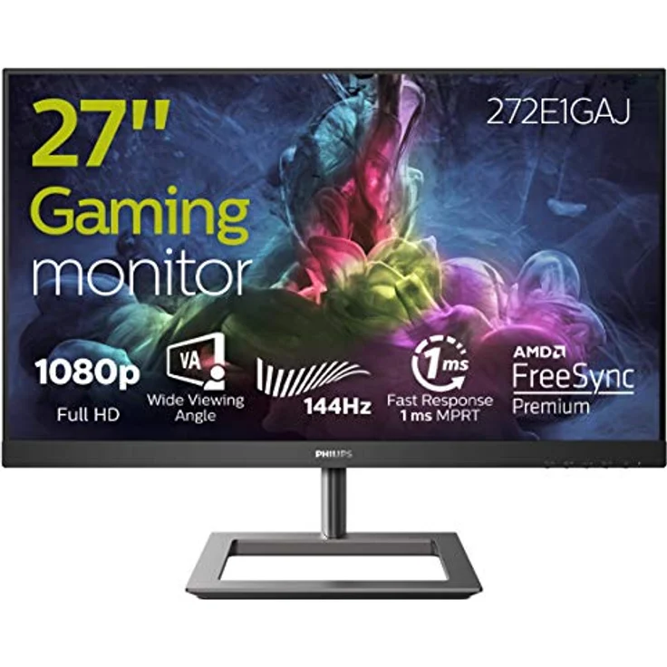 Philips Gaming-Monitor E-line 272E1GAJ - 27 Zoll, Full HD (1920 x 1080), VA-Panel, 144Hz, 1ms, 350cd/m² – Bild 1