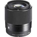 Sigma 30mm F1,4 DC DN Contemporary Objektiv (52mm Filtergewinde) für Micro Four Thirds Objektivbajonett
