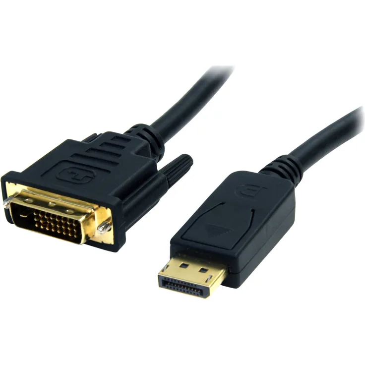 StarTech.com 1,8m DisplayPort auf DVI Kabel, Stecker-Stecker, DP zu DVI Adapter- Koverter, 1920x1200 - 1080p, Schwarz