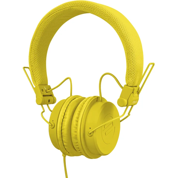 Reloop RHP-6 DJ- und Lifestyle-Kopfhörer mit abgestimmten Sound, leichte Bauweise und sichere Passform, für Smartphones (Apple iPhone, Android) Tablets, iPods, Mac und PC, (gelb)