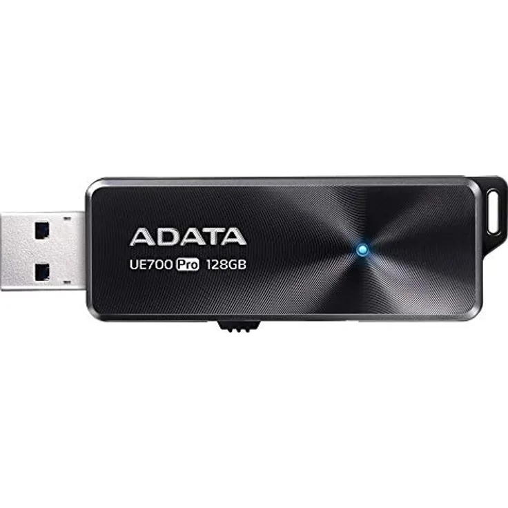 ADATA UE700 Pro USB-Stick 128 GB USB Typ-A 3.0 (3.1 Gen 1) Schwarz - USB-Sticks (128 GB, USB Typ-A, 3.0 (3.1 Gen 1), 360 MB-s, Dia, Schwarz)