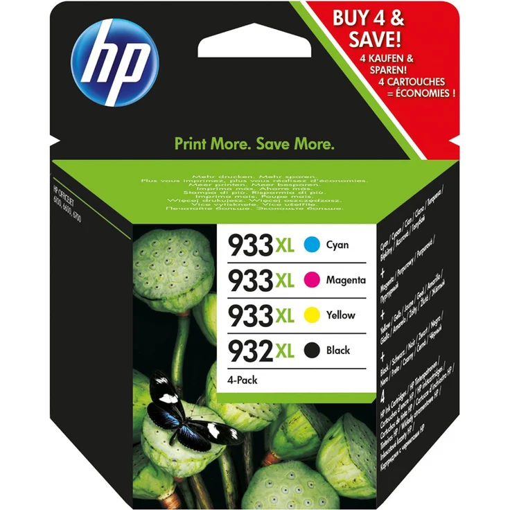 Hewlett-Packard HP Nr. 932XL/933 x L Multipack 4-farbig (C2P42AE) – Bild 1