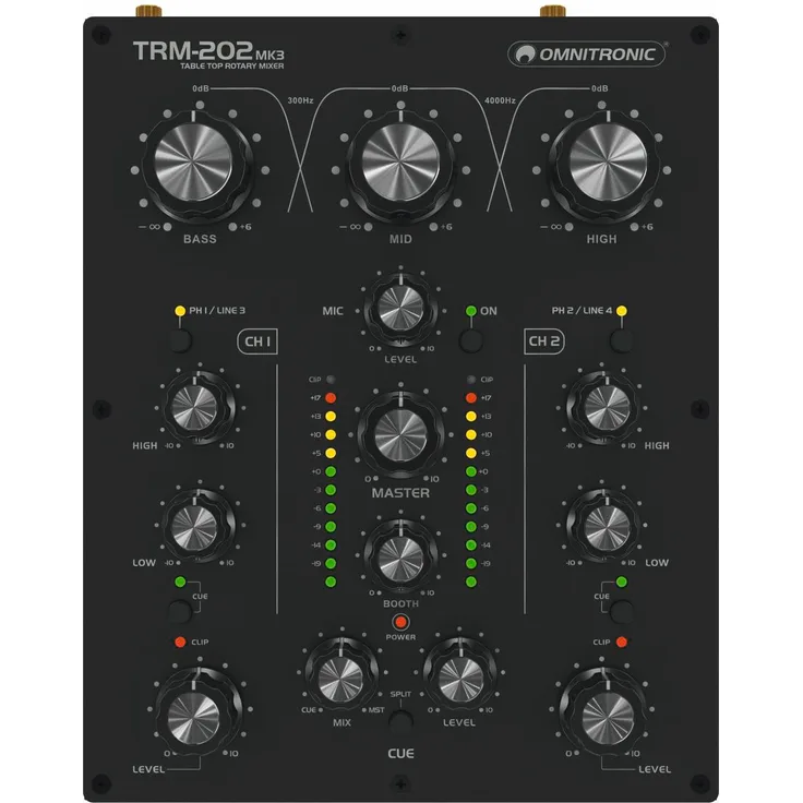 Omnitronic TRM-202MK3 2-Kanal Rotary-Mixer
