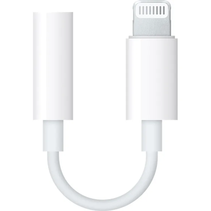 Apple MMX62ZM/A Lightning auf 3,5mm-Kopfhöreranschluss Adapter, weiß