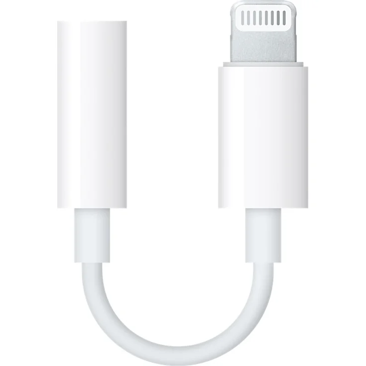 Apple MMX62ZM/A Lightning auf 3,5mm-Kopfhöreranschluss Adapter, weiß – Bild 1