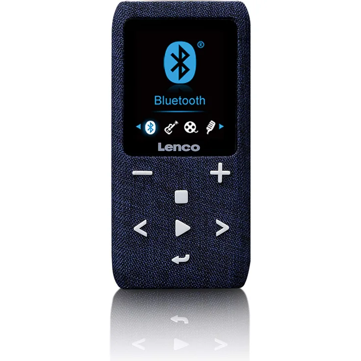 Lenco Xemio-861 - Bluetooth MP3 Player - 8GB Micro-SD Karte - Bluetooth - FM-Radio - Sprachmemo Funktion - 1,8“ TFT Display - E-book Funktion - bis zu 64GB Speicherplatz - Grau
