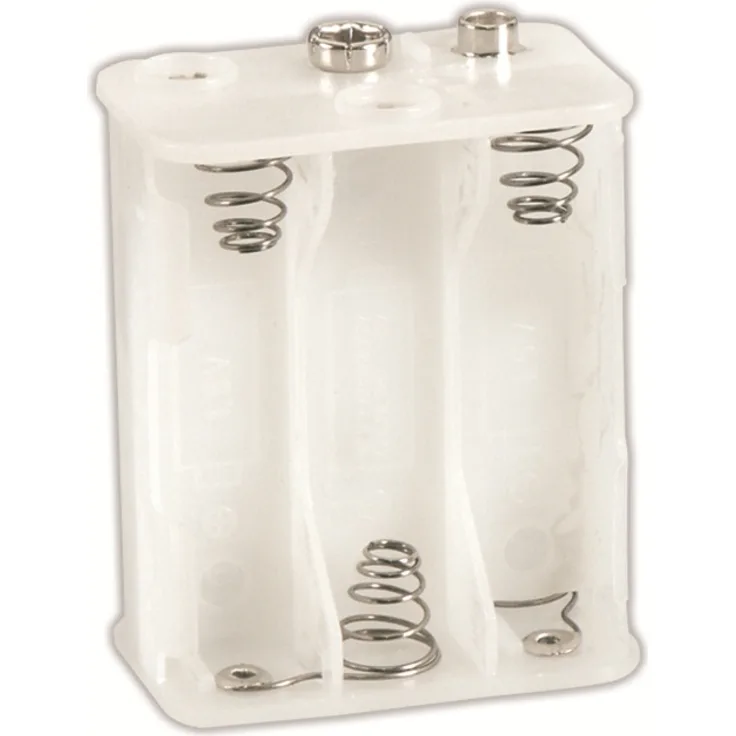 Batteriehalter , 6x Mignon 'AA' mit Druckknopfanschluß