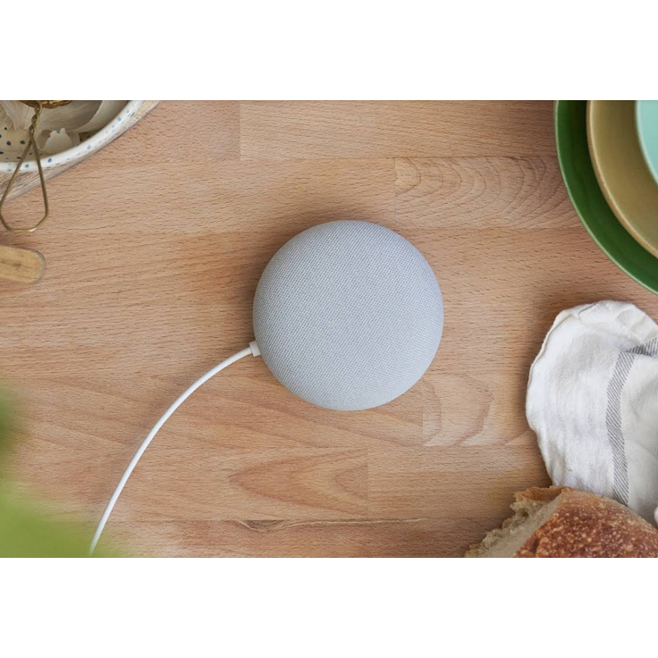 Google Nest Mini (2. Generation) Sprachassistent, Kreide/Rock Candy – Bild 11