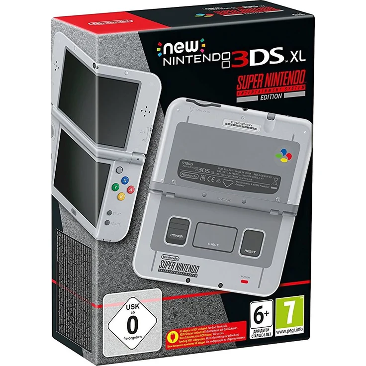 New Nintendo 3DS XL SNES Edition Grau 256MB & 4GB Speicherkarte – Bild 1