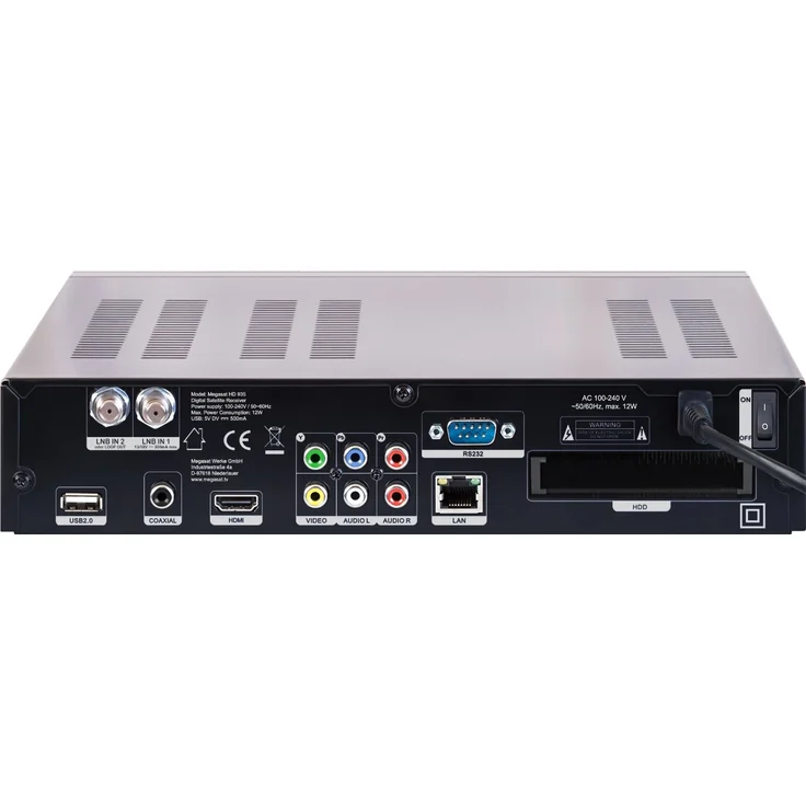 Megasat HD 935 Twin, DVB-S/S2, HDMI, EPG, Aufnahmefunktion, schwarz – Bild 2
