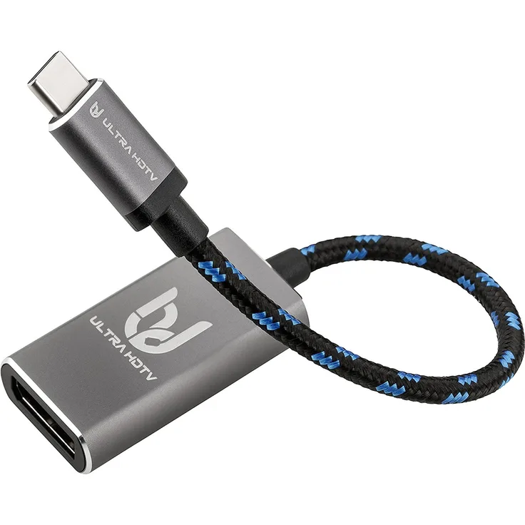 Ultra HDTV USB-C Thunderbolt 3 auf Displayport Adapter (Buchse) by, 4K bei vollen 60Hz, Perfekt f¸r Ihr neues Typ-C Notebook oder Smartphone