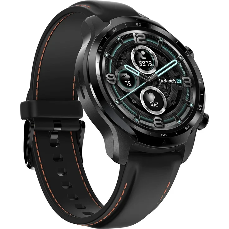 Mobvoi Ticwatch Pro 3 GPS, Unisex, Silikonarmband, Schwarz – Bild 1