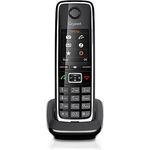 Gigaset C530HX Telefon - Schnurlostelefon - Mobilteil - mit großem TFT-Farbdisplay - für DECT - CATiq Router - mit Freisprechfunktion, Schwarz