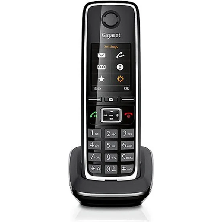 Gigaset C530HX Telefon - Schnurlostelefon - Mobilteil - mit großem TFT-Farbdisplay - für DECT - CATiq Router - mit Freisprechfunktion, Schwarz – Bild 1