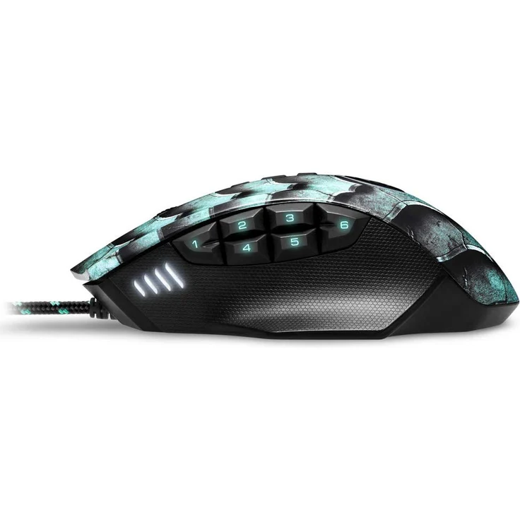 Sharkoon Drakonia II Gaming Maus, optischer Sensor PixArt 3360, 15.000 DPI, 12 programmierbare Tasten, grün – Bild 3