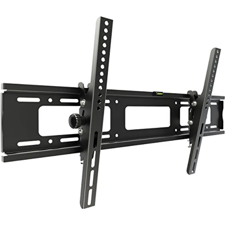 RICOO Wandhalterung TV Neigbar Fernseher Halterung R07 Universal Fernsehhalterung Flach LCD Wandhalter Halter Curved 4K OLED Flachbildfernseher 76cm/30 Zoll-165cm/65 Zoll Zoll VESA 400x400 600x400 / Schwarz