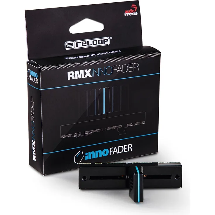 Reloop RMX Innofader by Audio Innovate - revolutionärer Non Contact Fader (mini Innofader by Audio Innovate), kompatibel mit Reloop RMX 22i-33i-60-80-90, schwarz