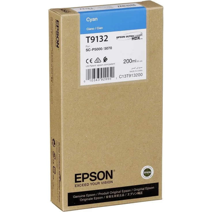 Epson C13T913200 passend für Scp5000 Tinte Cyan 200ml