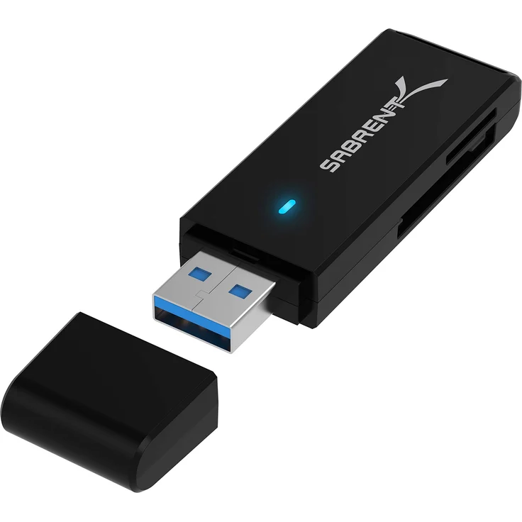 Sabrent Kartenlesegeräte USB 3.0 Micro SD- und SD-Kartenleser-Card Reader (CR-T2MS) – Bild 1