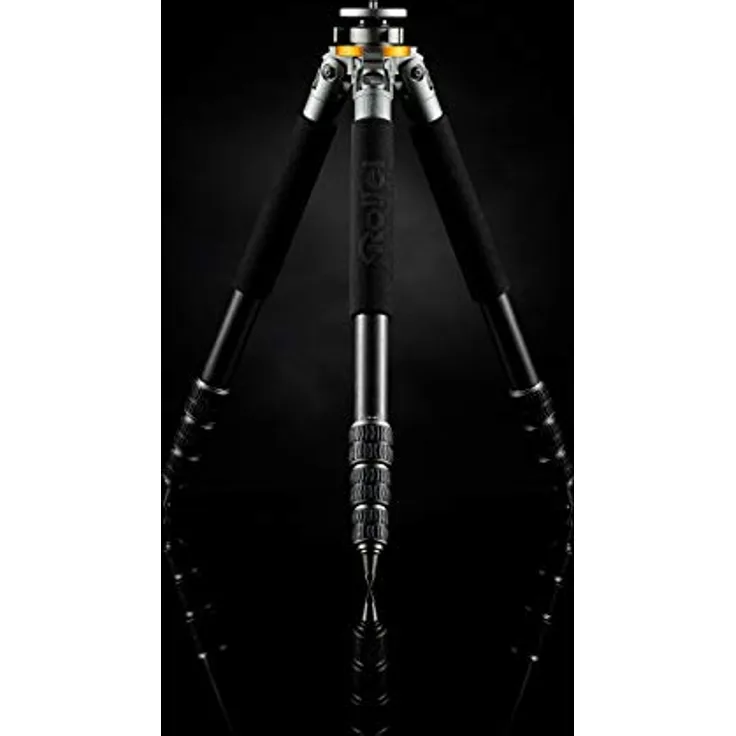 Rollei Lion Rock 25 Mark II – Carbon Stativ,Kamera Stativ mit 25 kg Tragkraft, ideal für Reise und Naturfotografie, perfekt für Spiegelreflex(DSLR) u. Systemkameras(DSLM),mit integrierten Spikes