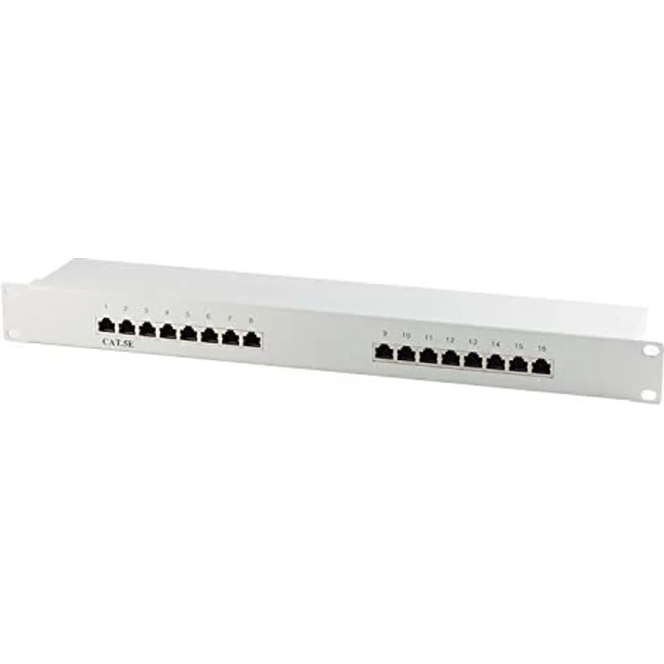 Patchpanel Cat.5e 48,26 cm (19 Zoll) 16 Port